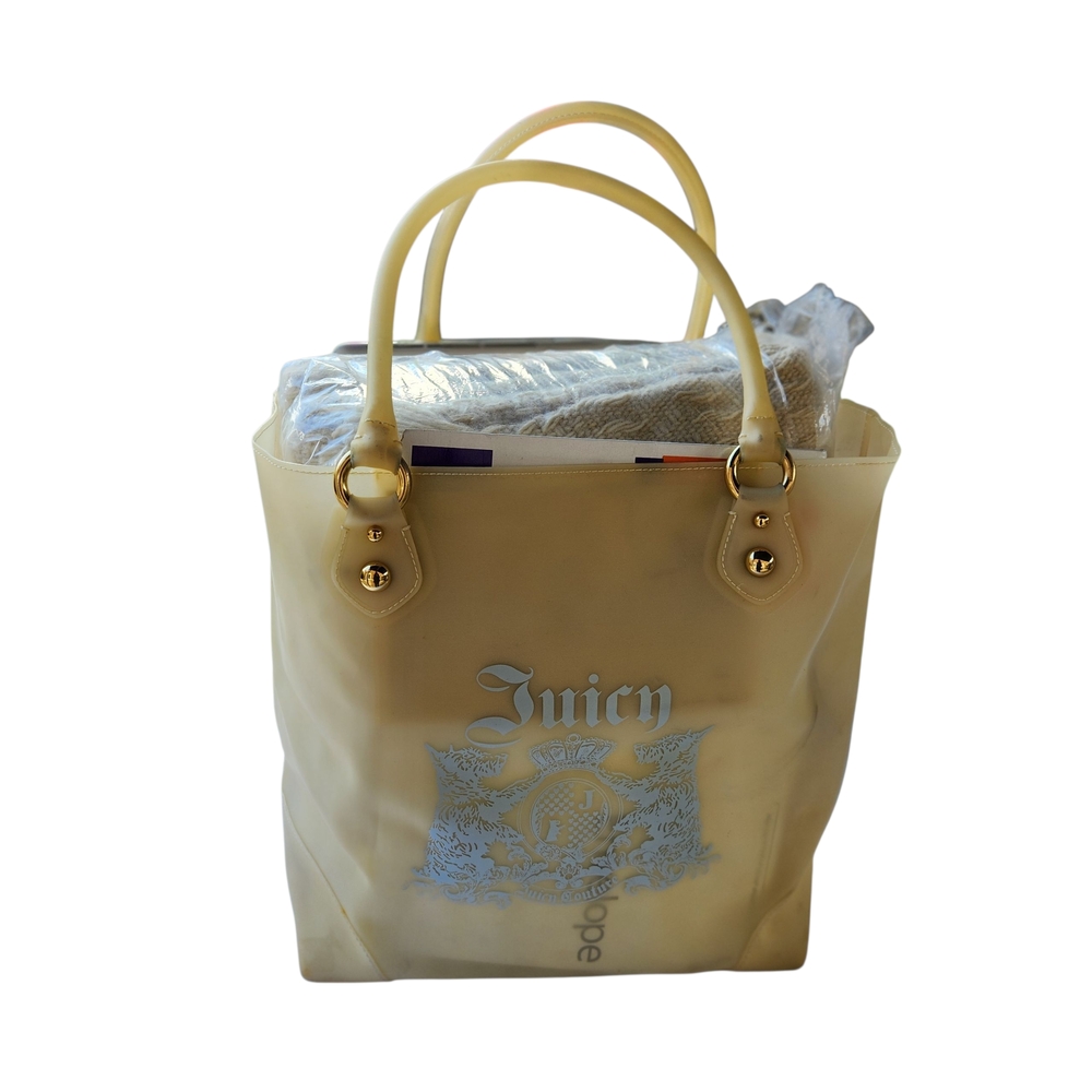 Juicy Couture Tan Tote with Gold Details